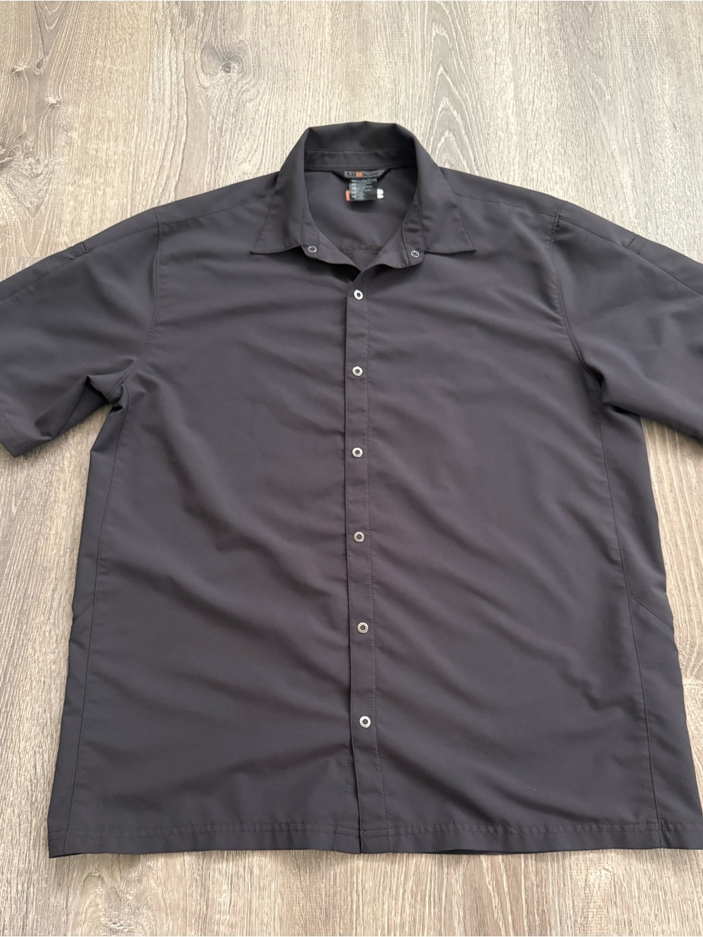 5.11 Tactical Short-Sleeve Button-Down Shirt in Black